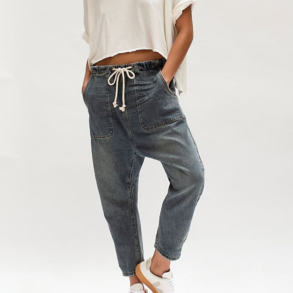 One Teaspoon Super Trackies Denim Jogger Pants - L